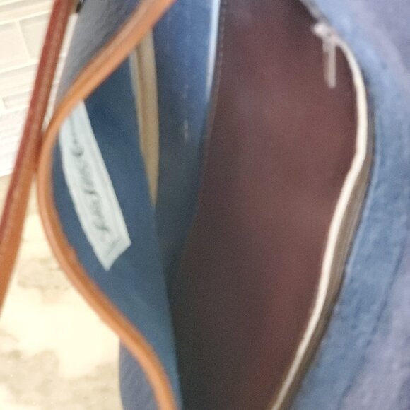 RARE Vintage Dooney and Bourke Saddle Bag 80's Pre-Tag Cadet Blue - Picture 12 of 17